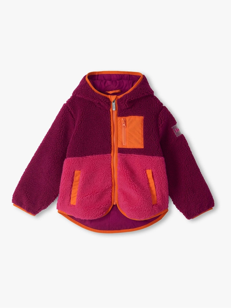Hatley Raspberry Radiance Faux Sherpa Hooded Jacket - Bild 2 von 4