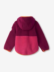 Hatley Raspberry Radiance Faux Sherpa Hooded Jacket - Bild 3 von 4