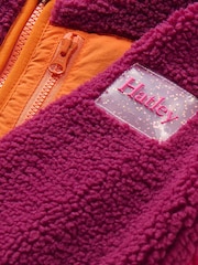 Hatley Raspberry Radiance Faux Sherpa Hooded Jacket - Bild 4 von 4