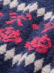 Hatley Blue Roses and Bows Raglan Jumper Dress - Image 3 of 3