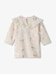 Hatley Natural Foil Bows Ruffle Dress - Image 2 of 3