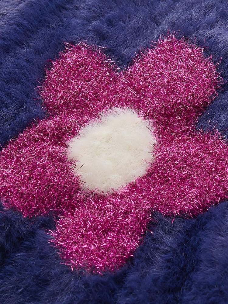 Hatley Blue Flower Everywhere Jumper Vest - Image 3 of 3 Hatley Blue Flower Everywhere Jumper Vest - Image 3 of 3