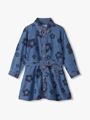 Hatley Blue Big Flowers Swing Jean Dress - Image 3 of 6