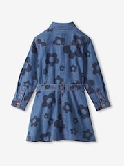 Hatley Blue Big Flowers Swing Jean Dress - Image 4 of 6