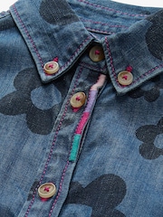 Hatley Blue Big Flowers Swing Jean Dress - Image 5 of 6