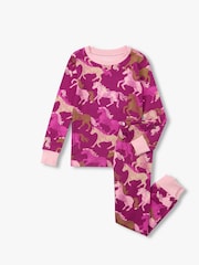 Hatley Galloping Horses Cotton Rib Pyjama Set - Immagine 1 di 3