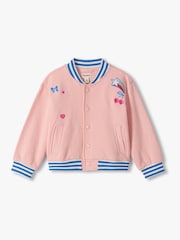 Hatley Pink Blossom Varsity Bomber Jacket - Image 2 of 4