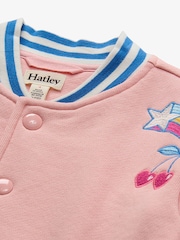 Hatley Pink Blossom Varsity Bomber Jacket - Image 4 of 4