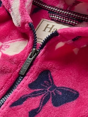 Hatley Pink Big Bows Fleece Zip-Up Hoodie - Image 3 of 3