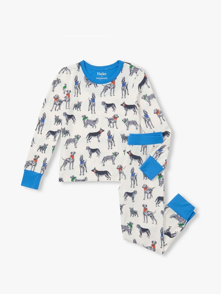 Hatley Natural Bandana Dogs Pyjamas Set - Image 2 of 4 Hatley Natural Bandana Dogs Pyjamas Set - Image 2 of 4