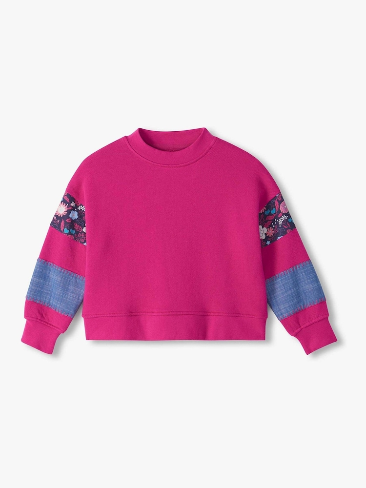 Hatley Pink Very Berry Mix Match Pullover Jumper - Image 1 of 3 Hatley Pink Very Berry Mix Match Pullover Jumper - Image 1 of 3