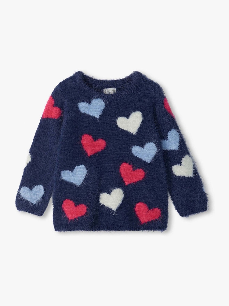 Hatley Jumbo Hearts Everywhere Džemper - Slika 1 od 2