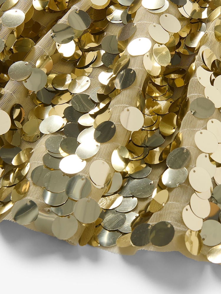 Hatley Yellow Gold Sequin Skirt - Image 3 of 3