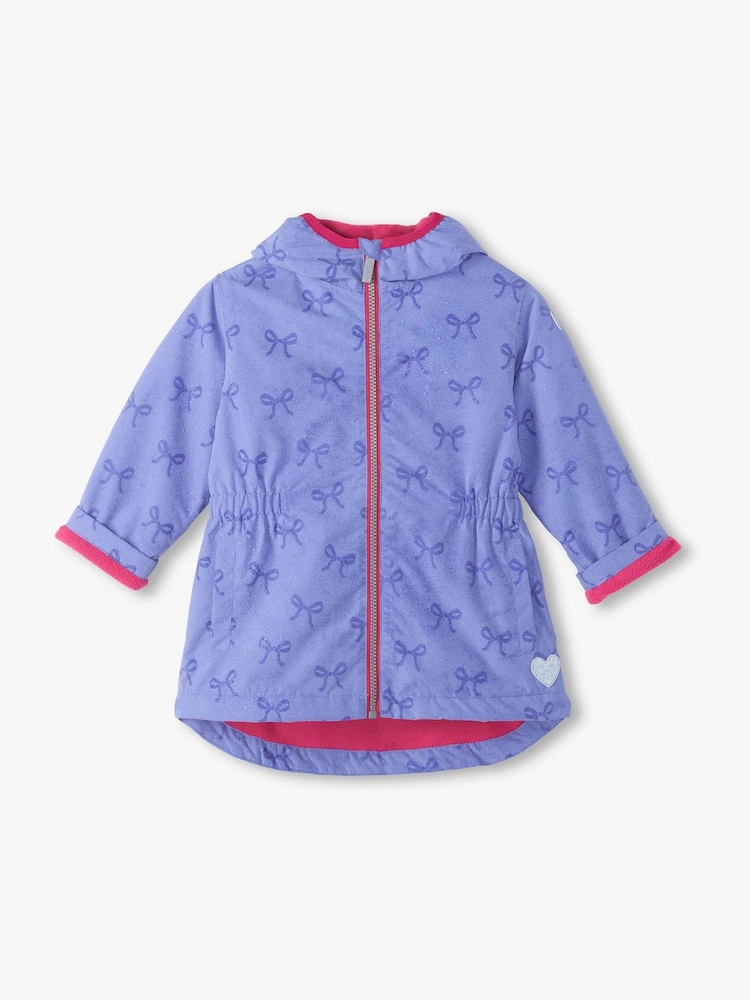 Hatley Purple Pretty Bows Print Reveal Field Jacket - Image 1 of 3