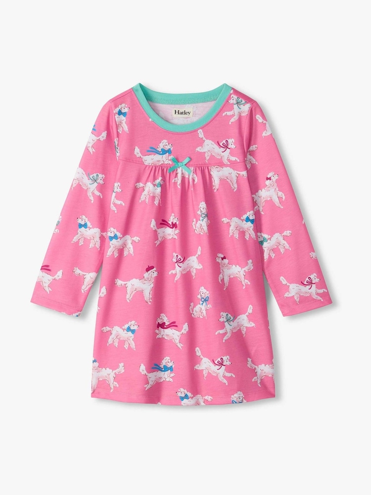 Hatley Pink Poodle Pups Nightdress - Image 1 of 2 Hatley Pink Poodle Pups Nightdress - Image 1 of 2
