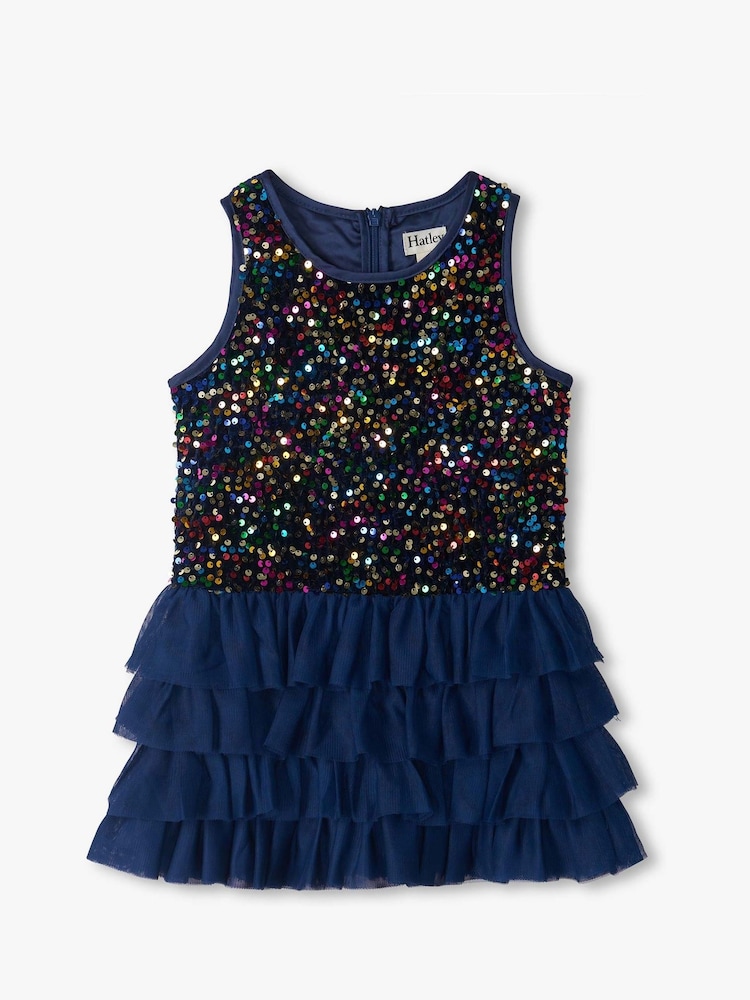 Hatley Rainbow Coins Sequin at Tulle Puff Dress - Larawan 1 ng 3 Hatley Rainbow Coins Sequin at Tulle Puff Dress - Larawan 1 ng 3