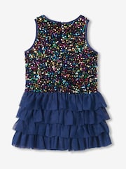 Hatley Rainbow Coins Sequin at Tulle Puff Dress - Larawan 2 ng 3