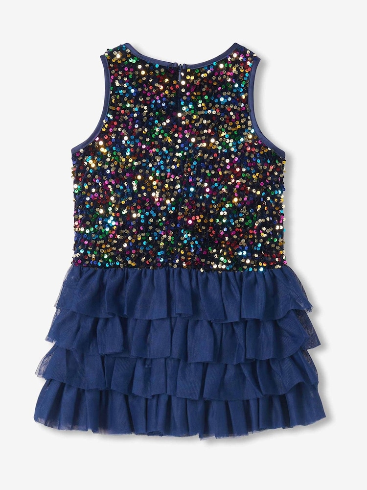 Hatley Rainbow Coins Sequin at Tulle Puff Dress - Larawan 2 ng 3 Hatley Rainbow Coins Sequin at Tulle Puff Dress - Larawan 2 ng 3