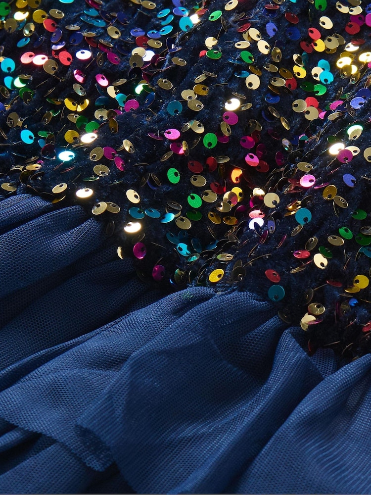 Hatley Rainbow Coins Sequin at Tulle Puff Dress - Larawan 3 ng 3 Hatley Rainbow Coins Sequin at Tulle Puff Dress - Larawan 3 ng 3