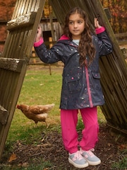 Hatley Rainbow Foil Cherry Raincoat - Image 2 of 4
