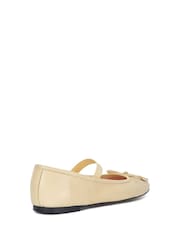 Rumena - Dune London Helenas Flexible Sole Elastic balerinke čevlji s plosko peto/brez pete - Slika 4 iz 6