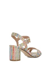 Dune London Multi Merisa 2 Part Block Heel Sandals - Image 4 of 6