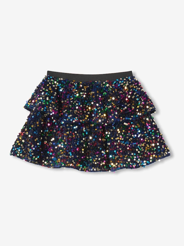 Hatley Rainbow Coins Sequins Flounce Skirt - Larawan 2 ng 3