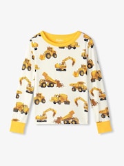 Hatley Natural Construction Trucks Pyjamas Set - Image 2 of 3