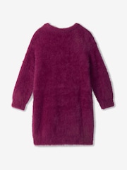 Hatley Purple Raspberry Hearts Dropped Shoulder Jumper Dress - Image 2 of 3