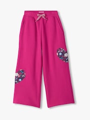 Hatley Pink Very Berry Wide Leg Track Joggers - Image 1 of 3