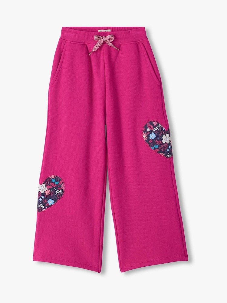 Hatley Pink Very Berry Wide Leg Track Joggers - Image 1 of 3