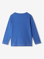 Hatley Blue Double Hearts Long Sleeve Graphic T-Shirt - Image 2 of 3