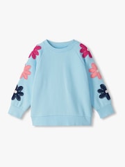 Camisola folgada Hatley Cool Blue Floral - Imagem 2 de 4