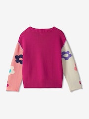 Hatley Pink Cute Floral Slouchy Jumper - Image 3 of 4