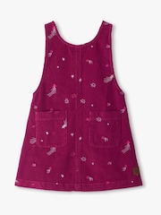 Hatley Purple Embroidered Twilight Pinafore Dress - Image 2 of 4