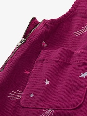 Hatley Purple Embroidered Twilight Pinafore Dress - Image 4 of 4