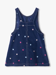 Hatley Blue Embroidered Apple Pinafore Dress - Image 3 of 4