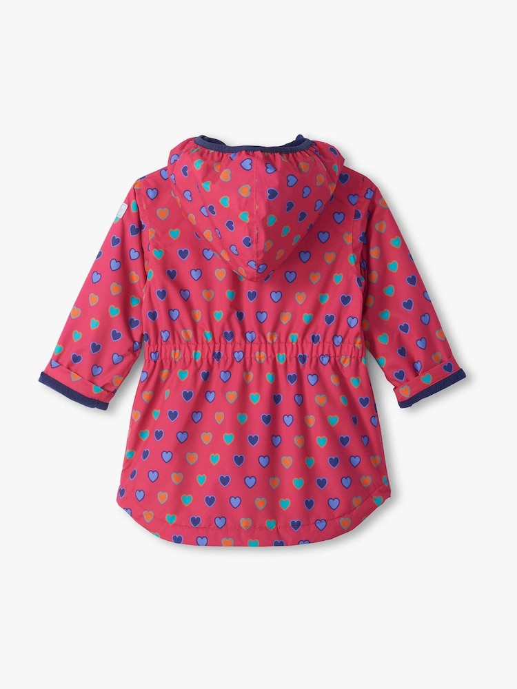 Hatley Pink Heart Bunches Field Jacket - Image 2 of 2 Hatley Pink Heart Bunches Field Jacket - Image 2 of 2