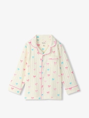 Hatley Natural Tiny Bows Relaxed Fit Pyjamas Set - Image 2 of 3
