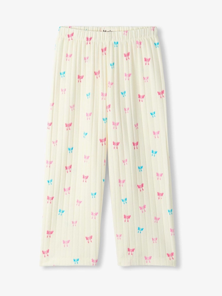 Hatley Natural Tiny Bows Relaxed Fit Pyjamas Set - Image 3 of 3