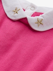 Hatley Pink Pink Yarrow Peter Pan Collar Jumper - Image 3 of 3