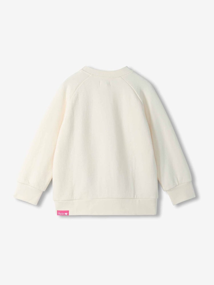 Hatley Natural Super Star Slouchy Pullover Sweat Top - Image 2 of 3