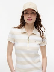 Tommy Hilfiger Cream Monogram Twill Baseball Cap - Image 1 of 4