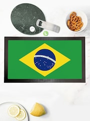 Personalised Flag Rubber Bar Mat by Treat Republic - Image 3 of 4
