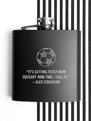 Personalised Football Quote Hip Flask By Treat Republic - Image 2 of 3