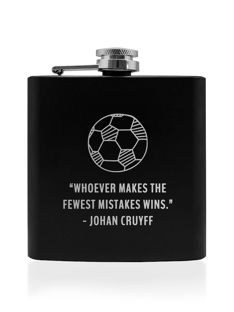 Personalised Football Quote Hip Flask By Treat Republic - Image 3 of 3