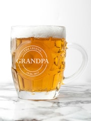 Personalised Football Crest Dimpled Beer Glass - Image 3 of 5