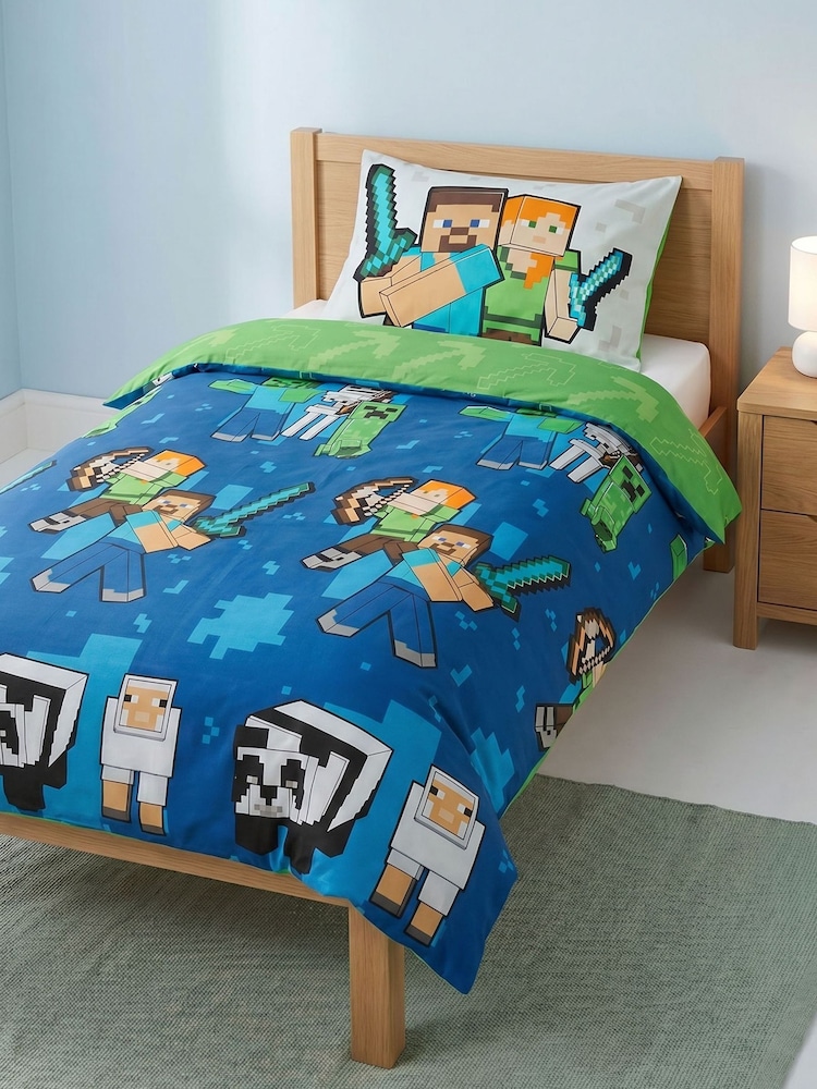 Vanilla Underground Green Single Duvet Set - Image 1 of 5 Vanilla Underground Green Single Duvet Set - Image 1 of 5