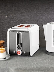 Dualit White 2 Slot Studio Toaster - Image 1 of 6