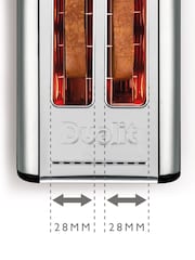 Dualit White 2 Slot Studio Toaster - Image 4 of 6